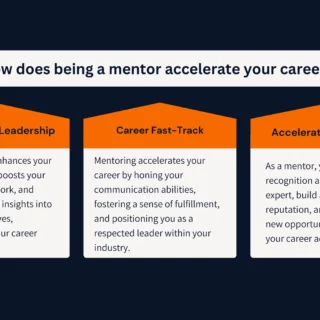 How does being a mentor accelerate your career?