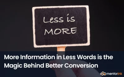 Less is more, less words, better communication