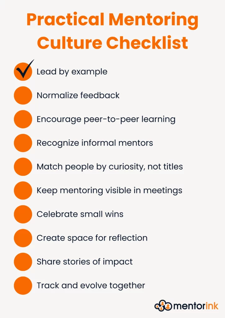 mentoring culture tips, mentorship culture tips